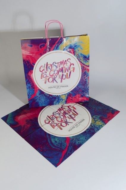 Keenpac’s new bespoke festive bags for House of Fraser